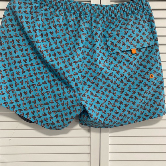 Save the Duck Ademir lobster-print swim shorts - Blue Size Large NWT - Picture 8 of 14